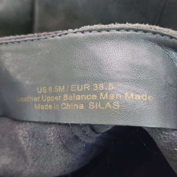 Sam Edelman Caprise Gray Suede Pull On Heeled Knee High Boots Size 8.5M - Picture 13 of 13